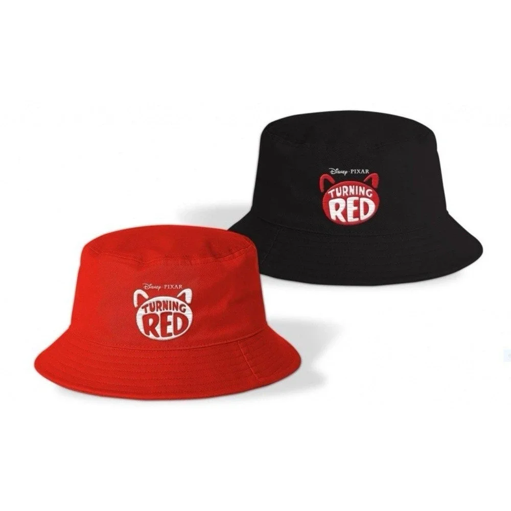 Pixar's Turning Red Logo Reversible Bucket Hat El Capitan Exclusive Black/Red
